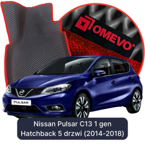 OMEVO 5D Pro EVA Mats for Nissan Pulsar C13 1 gen Hatchback (2014-2018)