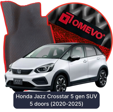 OMEVO EVA car mats for Honda Jazz Crosstar 5 gen SUV 5 doors (2020-2025)