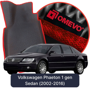 OMEVO 5D Pro EVA Mats for Volkswagen Phaeton 1 gen Sedan (2002-2016)