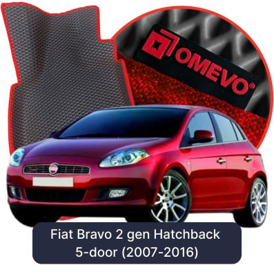 OMEVO EVA car mats for Fiat Bravo 2 gen Hatchback 5-door (2007-2016)