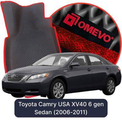 OMEVO EVA car mats for Toyota Camry USA XV40 6 gen Sedan (2006-2011)