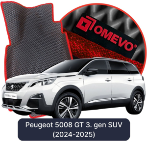 OMEVO 5D Pro EVA Mats for Peugeot 5008 GT 3 gen SUV (2024-2025)