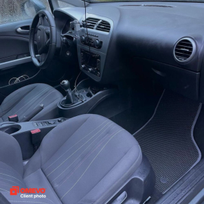 OMEVO EVA car mats for Seat Leon 1P 2 gen Hatchback 5 doors (2005-2012)