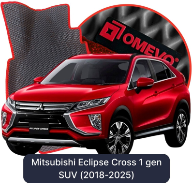 OMEVO EVA car mats for Mitsubishi Eclipse Cross 1 gen SUV (2018-2025)