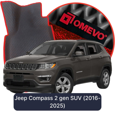 OMEVO EVA car mats for Jeep Compass 2 gen SUV (2016-2026)