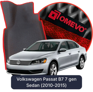OMEVO 5D Pro EVA Mats for Volkswagen Passat B7 7 gen Sedan (2010-2015)