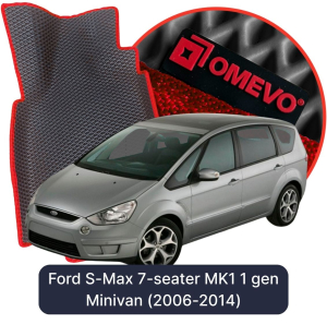 OMEVO 5D Pro EVA Mats for Ford S-Max 7-seater MK1 1 gen Minivan (2006-2014)