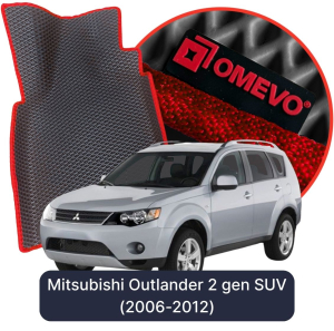 OMEVO 5D Pro EVA Mats for Mitsubishi Outlander 2 gen SUV (2006-2012)