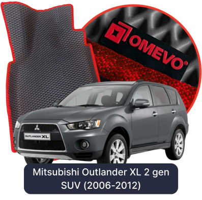 OMEVO EVA car mats for Mitsubishi Outlander XL 2 gen SUV (2006-2012)