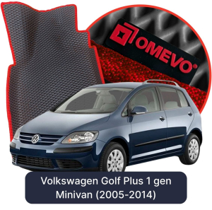 OMEVO 5D Pro EVA Mats for Volkswagen Golf Plus 1 gen Minivan (2005-2014)