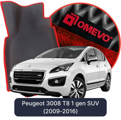 OMEVO EVA car mats for Peugeot 3008 T8 1 gen SUV (2009-2016)