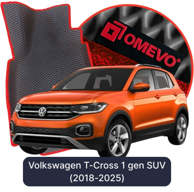 OMEVO EVA car mats for Volkswagen T-Cross 1 gen SUV (2018-2025)
