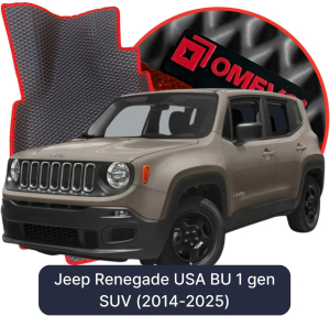 OMEVO 5D Pro EVA Mats for Jeep Renegade USA BU 1 gen SUV (2014-2025)