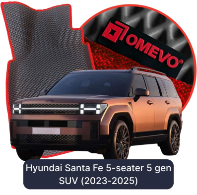 OMEVO EVA car mats for Hyundai Santa Fe 5-seater 5 gen SUV (2023-2025)