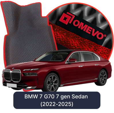 OMEVO EVA car mats for BMW 7 G70 7 gen Sedan (2022-2025)