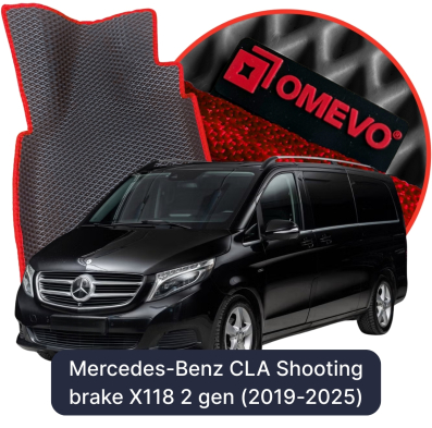 OMEVO EVA car mats for Mercedes-Benz V class 3-Seater W447 3 gen Minivan (2014-2025)