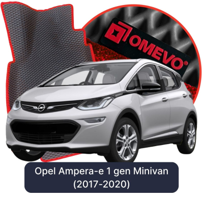 OMEVO EVA car mats for Opel Ampera-e 1 gen Minivan (2017-2020)