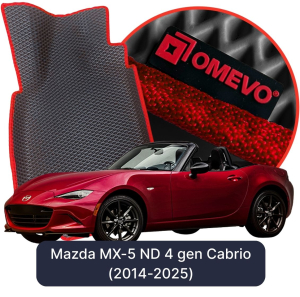 OMEVO 5D Pro EVA Mats for Mazda MX-5 ND 4th gen Cabrio (2014-2025)