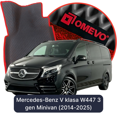 OMEVO EVA car mats for Mercedes-Benz V class W447 3 gen Minivan (2014-2025)