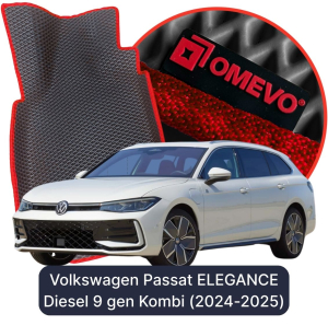 OMEVO 5D Pro EVA Mats for Volkswagen Passat ELEGANCE Diesel 9 gen Kombi (2024-2025)