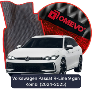 OMEVO 5D Pro EVA Mats for Volkswagen Passat R-Line Hybrid (MHEV) 9 gen Kombi (2024-2025)