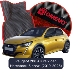 OMEVO 5D Pro EVA Mats for Peugeot 208 Allure 2 gen Hatchback (2019-2025)