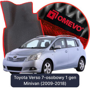 OMEVO 5D Pro EVA Mats for Toyota Verso 7-seater 1 gen Minivan (2009-2018)