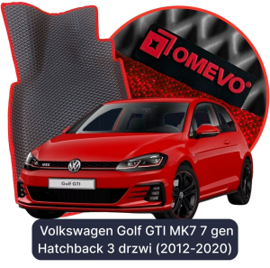 OMEVO 5D Pro EVA Mats for Volkswagen Golf GTI MK7 7 gen Hatchback 3 doors (2012-2020)
