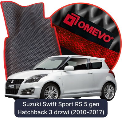 OMEVO EVA car mats for Suzuki Swift Sport RS 5 gen Hatchback 3-door (2010-2017)