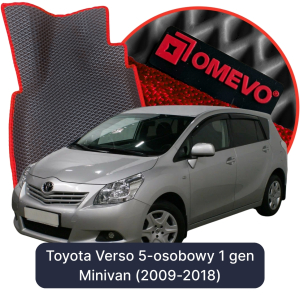 OMEVO 5D Pro EVA Mats for Toyota Verso 5-seater 1 gen Minivan (2009-2018)