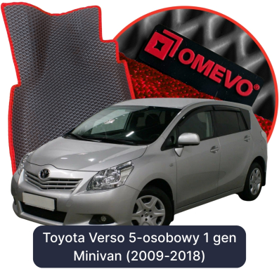 OMEVO EVA car mats for Toyota Verso 5-seater 1 gen Minivan (2009-2018)