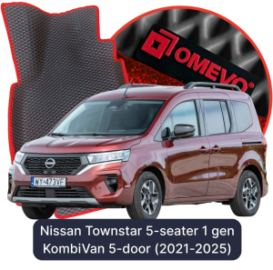 OMEVO 5D Pro EVA Mats for Nissan Townstar 5-seater 1 gen KombiVan 5-door (2021-2026)