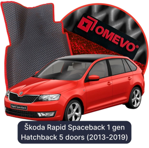 OMEVO 5D Pro EVA Mats for Škoda Rapid Spaceback 1 gen Hatchback 5 doors (2013-2019)