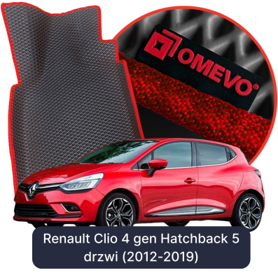 OMEVO EVA car mats for Renault Clio 4 gen Hatchback 5 doors (2012-2019)