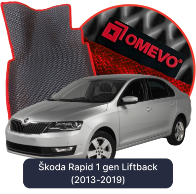OMEVO EVA car mats for Škoda Rapid 1 gen Liftback (2013-2019)