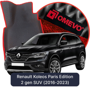 OMEVO 5D Pro EVA Mats for Renault Koleos Paris Edition 2 gen SUV (2016-2023)