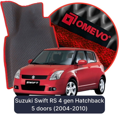 OMEVO EVA car mats for Suzuki Swift RS 4 gen Hatchback 5-door (2004-2010)
