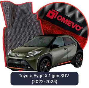 OMEVO 5D Pro EVA Mats for Toyota Aygo X 1 gen SUV (2022-2025)
