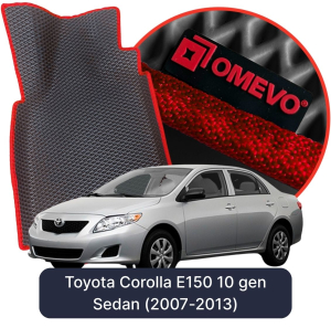OMEVO 5D Pro EVA Mats for Toyota Corolla E150 10 gen Sedan (2007-2013)