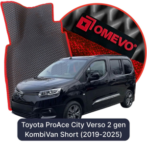 OMEVO 5D Pro EVA Mats for Toyota ProAce City Verso 5-seater 2 gen KombiVan 5 doors (2019-2025)