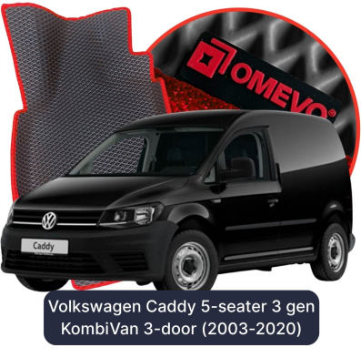OMEVO EVA car mats for Volkswagen Caddy 5-seater 3 gen KombiVan 3-door (2003-2020)