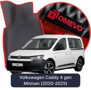OMEVO 5D Pro EVA Mats for Volkswagen Caddy 4 gen Minivan (2020-2025)