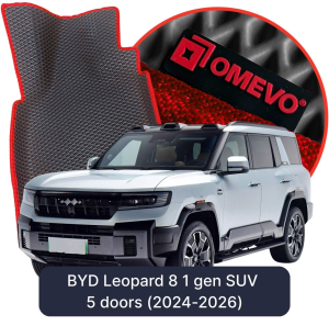 OMEVO 5D Pro EVA Mats for BYD Leopard 8 1 gen SUV 5 doors (2024-2026)