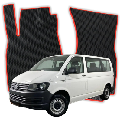 OMEVO EVA car mats for Volkswagen Transporter 6 Seater T6 6 gen Minivan (2015-2021)