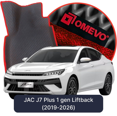 OMEVO EVA car mats for JAC J7 Plus 1 gen Liftback (2019-2026)