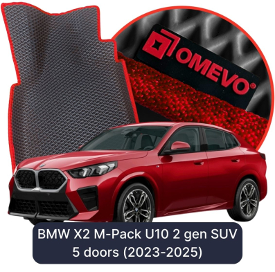 OMEVO EVA car mats for BMW X2 M-Pack U10 2nd gen SUV 5 doors (2023-2025)