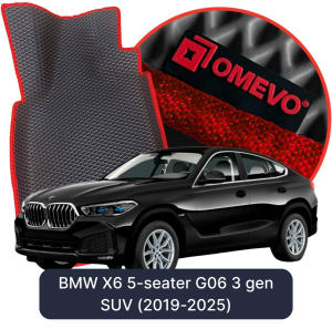 OMEVO 5D Pro EVA Mats for BMW X6 5-seater G06 3 gen SUV (2019-2025)