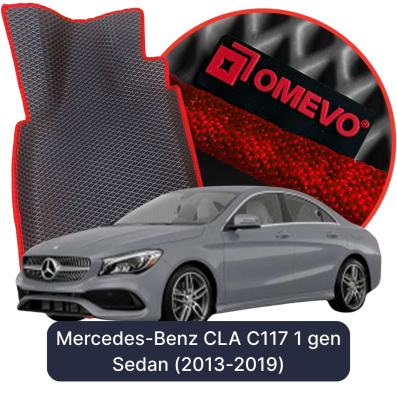 OMEVO EVA car mats for Mercedes-Benz CLA C117 1st gen Sedan (2013-2019)