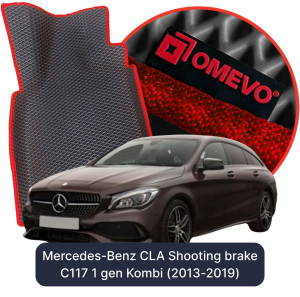 OMEVO 5D Pro EVA Mats for Mercedes-Benz CLA Shooting Brake C117 1st gen Kombi (2013-2019)