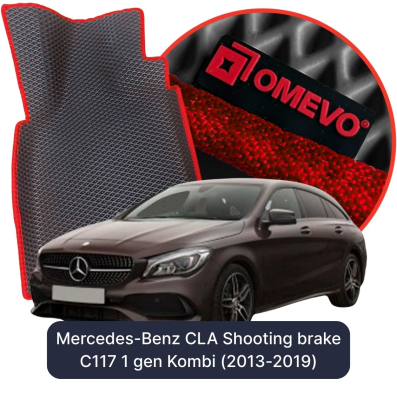 OMEVO EVA car mats for Mercedes-Benz CLA Shooting Brake C117 1st gen Kombi (2013-2019)